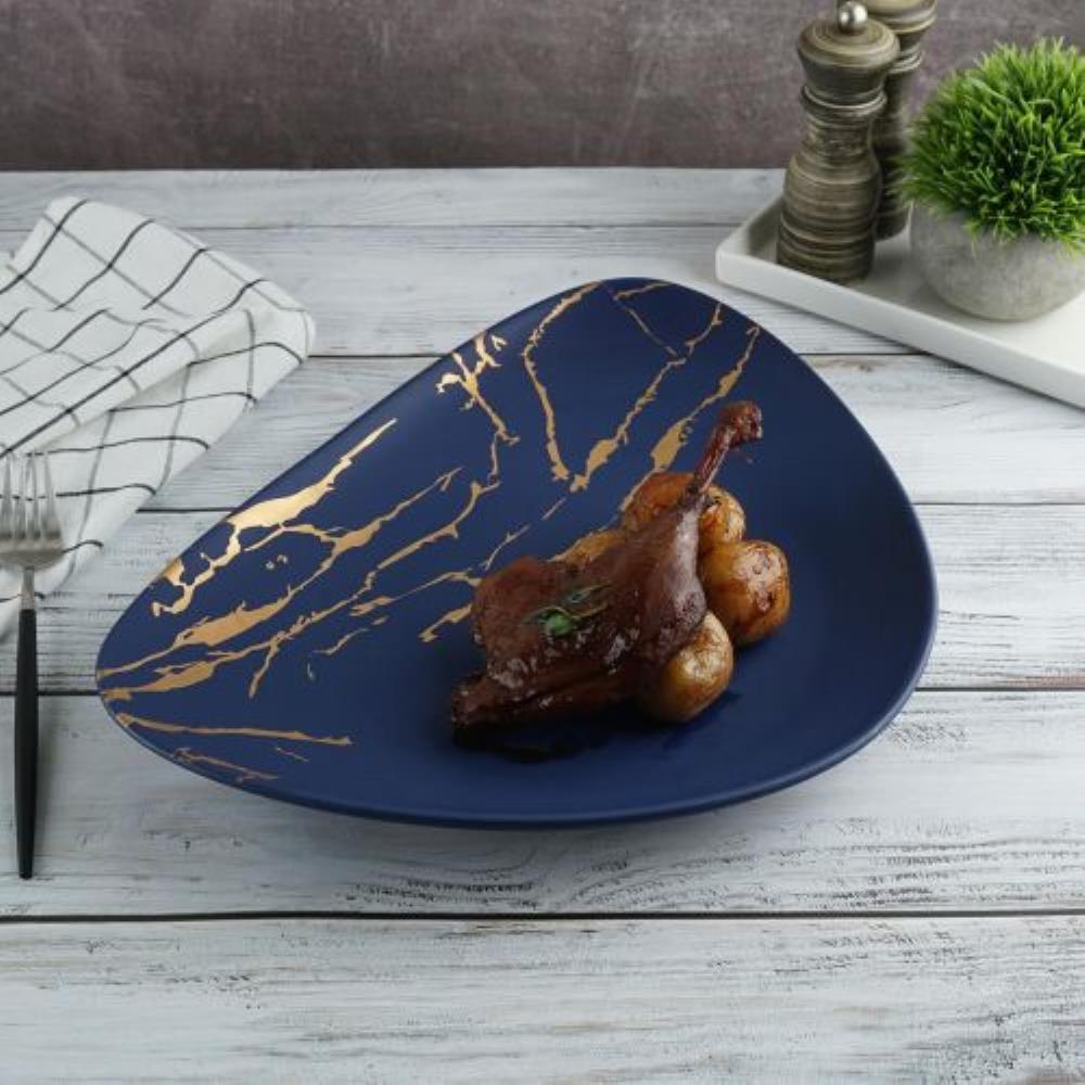 Blue Gold Тарелка 35*28 см, P.L. Proff Cuisine /1 Blue Gold Тарелка 35*28 см, P.L. Proff Cuisine /1