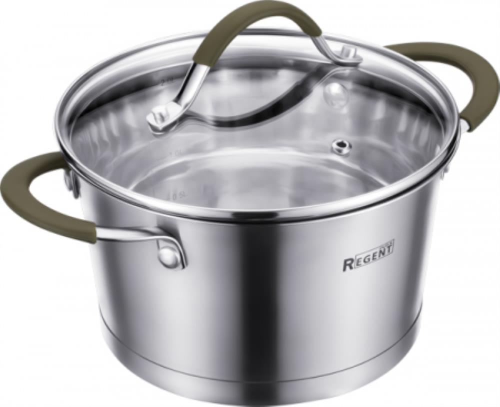 67-1216 Кастрюля со стекл. крышкой 1,6л; 16x9,5 см Linea OLIVA