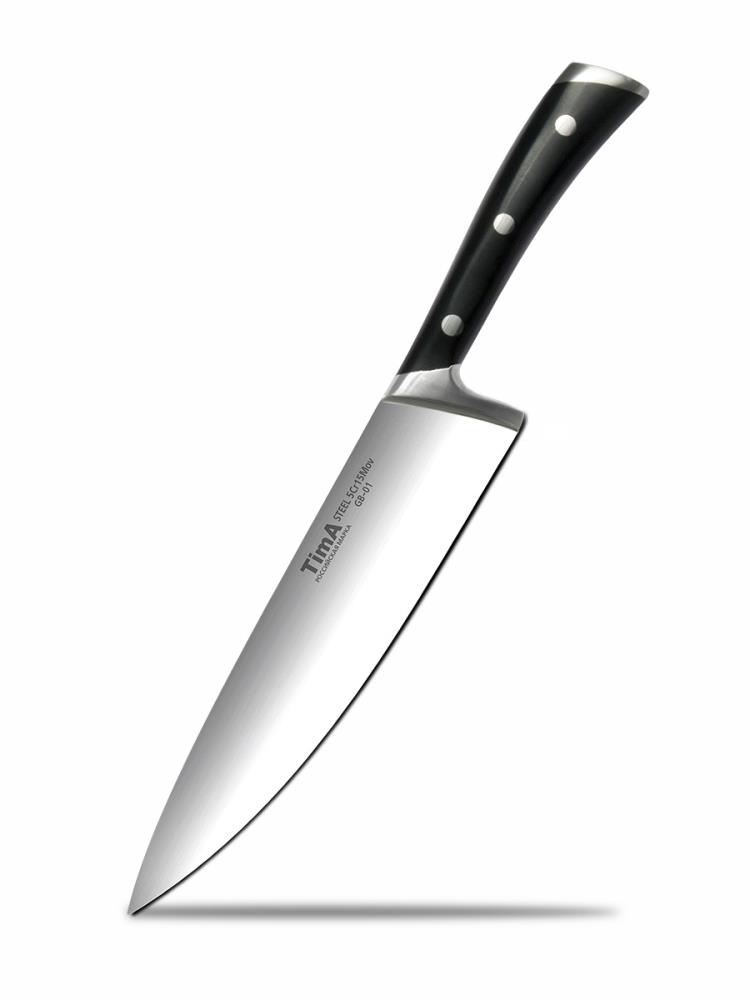 Нож шеф TimA серия GeoBlack, 203мм Нож шеф TimA серия GeoBlack, 203мм