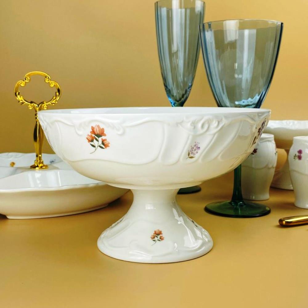 109-217 Фруктовница 20,5х12,5см на ножке КРОКУС в под.уп.(х6)Фарфор 109-217 Фруктовница 20,5х12,5см на ножке КРОКУС в под.уп.(х6)Фарфор