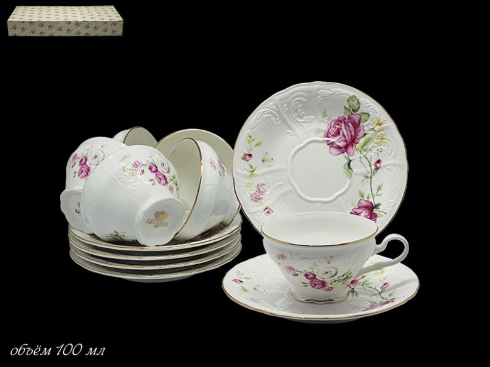 226-089 Кофейный набор 100 мл. 12пр. MARIA ROSE в под.уп.(х12)Фарфор 226-089 Кофейный набор 100 мл. 12пр. MARIA ROSE в под.уп.(х12)Фарфор