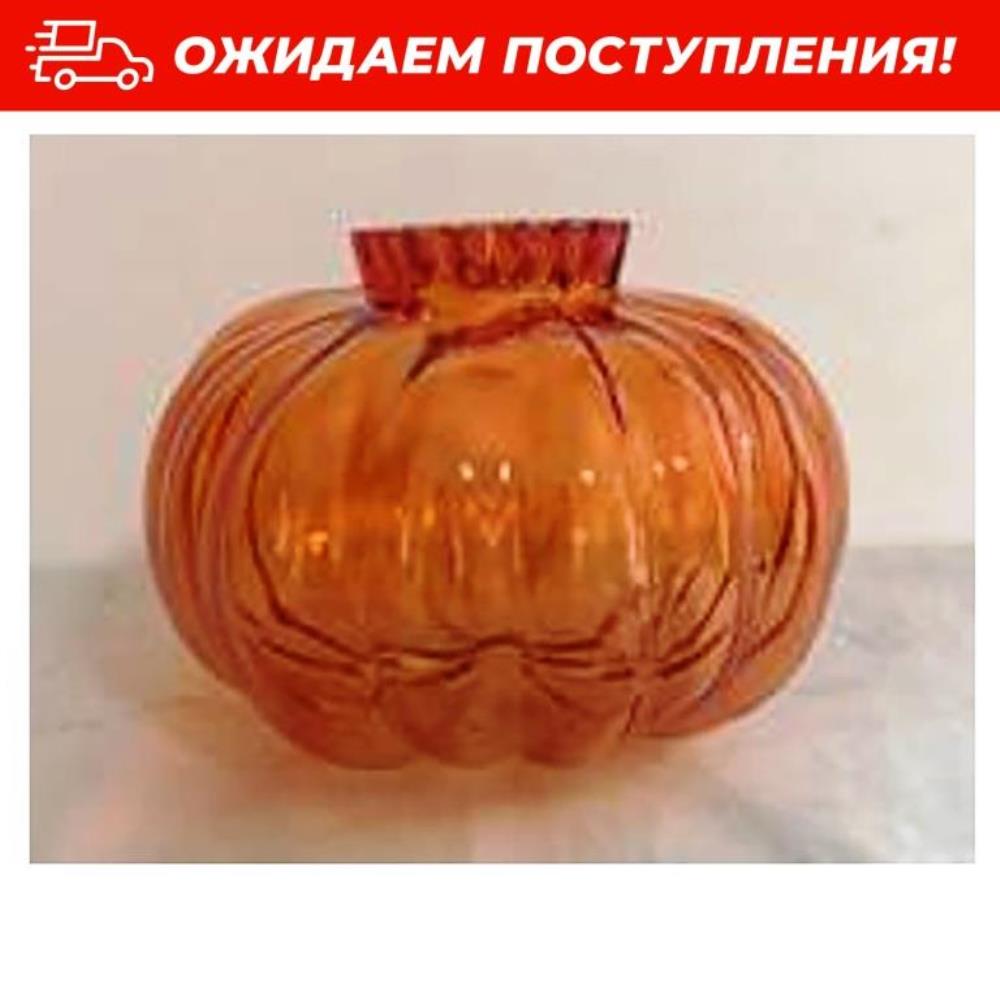 Ваза 22*22*15 см 3,2 л оранжевый, стекло Ваза 22*22*15 см 3,2 л оранжевый, стекло