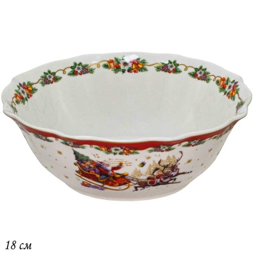 205-308 Салатник 18x4.5см НОВЫЙ ГОД в под.уп.(х36)Фарфор 205-308 Салатник 18x4.5см НОВЫЙ ГОД в под.уп.(х36)Фарфор