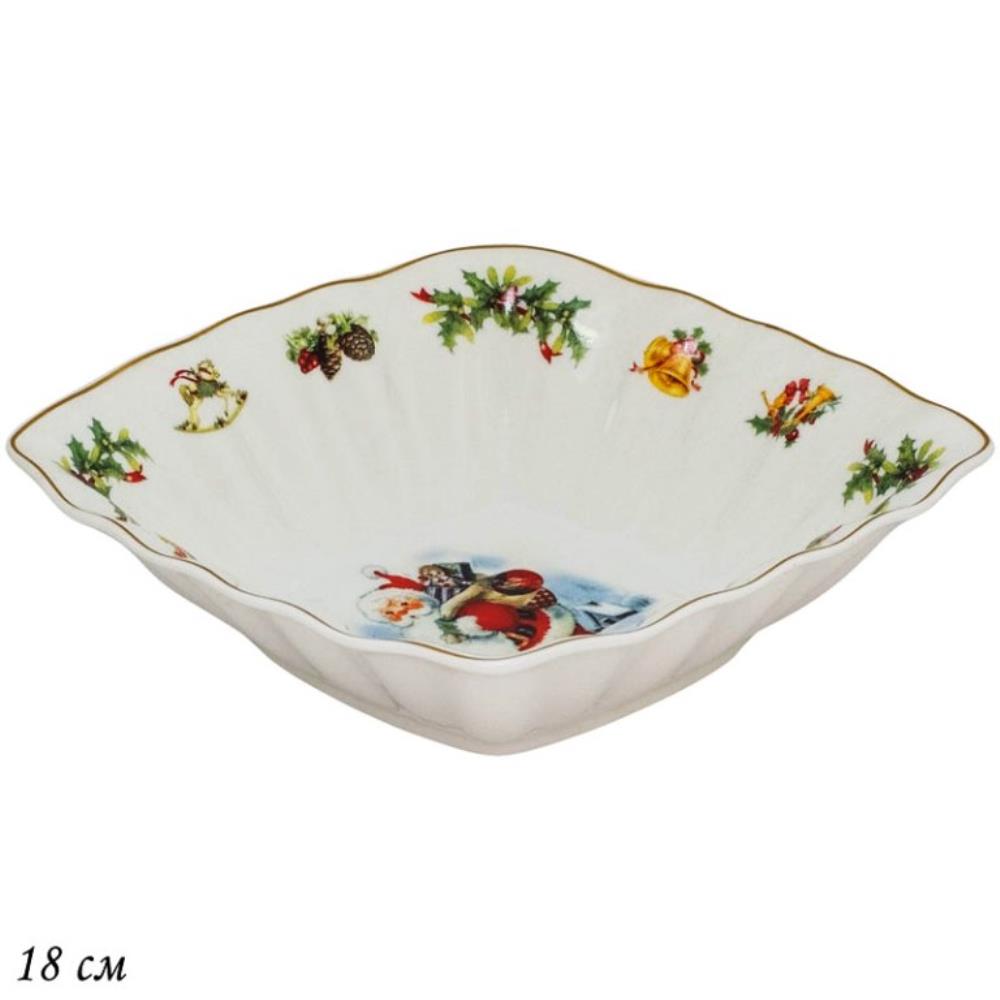 205-348 Квадратный салатник 15x15x4см НОВЫЙ ГОД в под.уп.(х36)Фарфор 205-348 Квадратный салатник 15x15x4см НОВЫЙ ГОД в под.уп.(х36)Фарфор