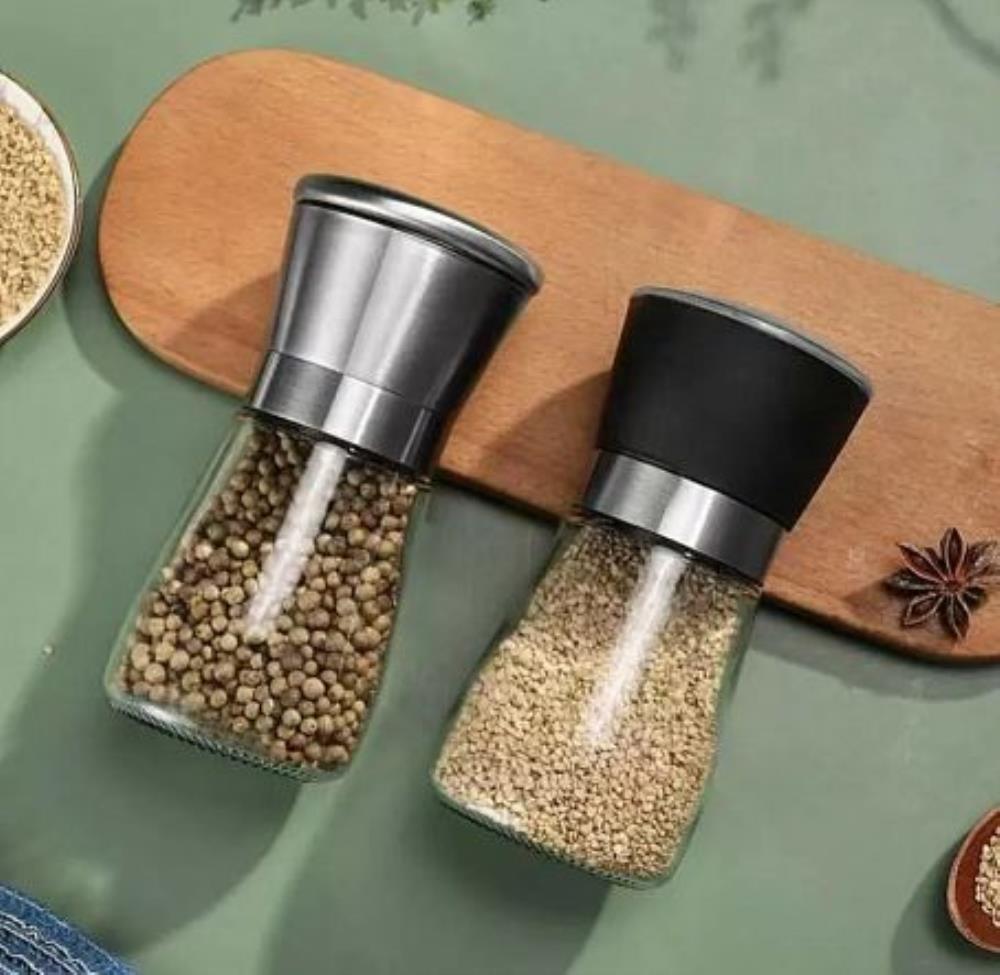 SPICE STEEL Набор мельниц для специй 2шт кратно 4 SPICE STEEL Набор мельниц для специй 2шт кратно 4