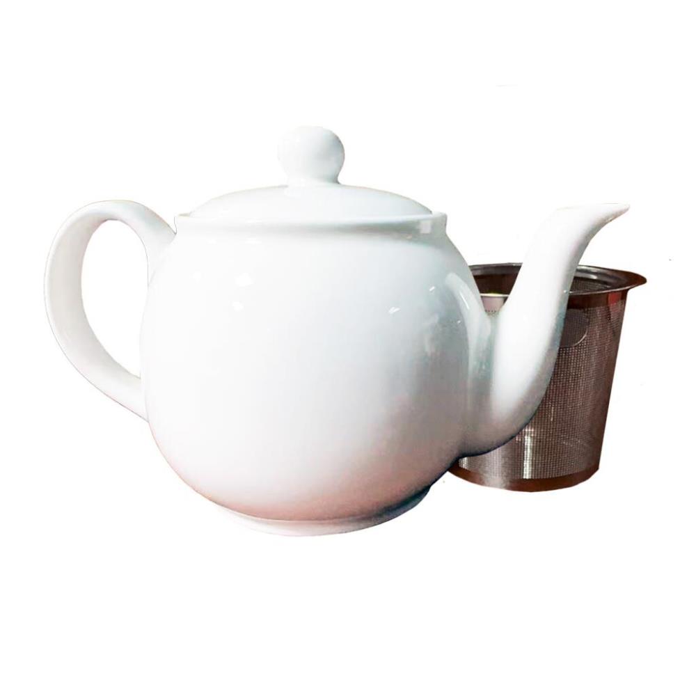 P.L. Proff Cuisine Чайник 450 мл d 10,9 см h12 см с фильтром белый фарфор P.L. Proff Cuisine Чайник 450 мл d 10,9 см h12 см с фильтром белый фарфор