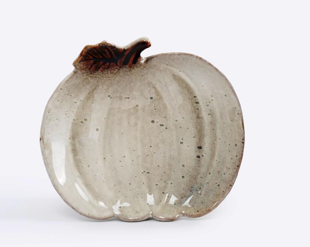 Блюдо, 22х20 см, фарфор P, молочное, в крапинку, Тыква, Light pumpkin Блюдо, 22х20 см, фарфор P, молочное, в крапинку, Тыква, Light pumpkin