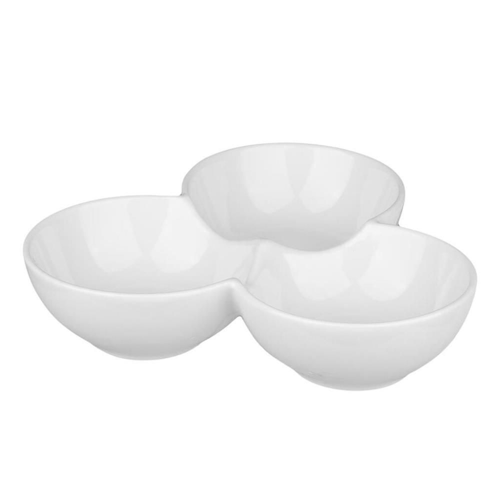 NEW Менажница 20*16 см h4,5 см 3 отделения белая фарфор P.L. Proff Cuisine NEW Менажница 20*16 см h4,5 см 3 отделения белая фарфор P.L. Proff Cuisine