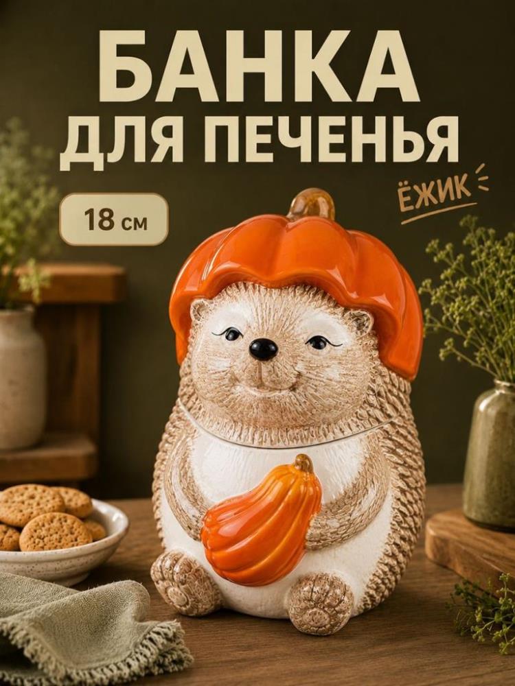 Банка д/печенья 850 мл 15,5*13,5*18,5 см 