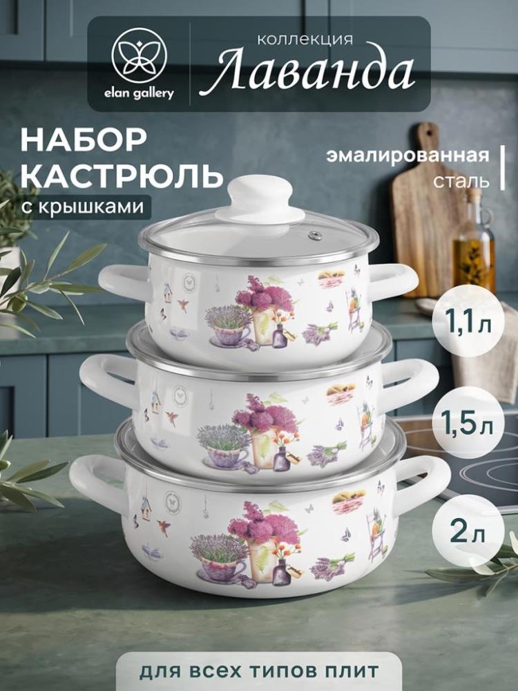 Набор кастрюль 3 пр. 2 л 26,5*20*13 см + 1,5 л 24,5*18*12 см +1,1 л 21*16*11 см Набор кастрюль 3 пр. 2 л 26,5*20*13 см + 1,5 л 24,5*18*12 см +1,1 л 21*16*11 см