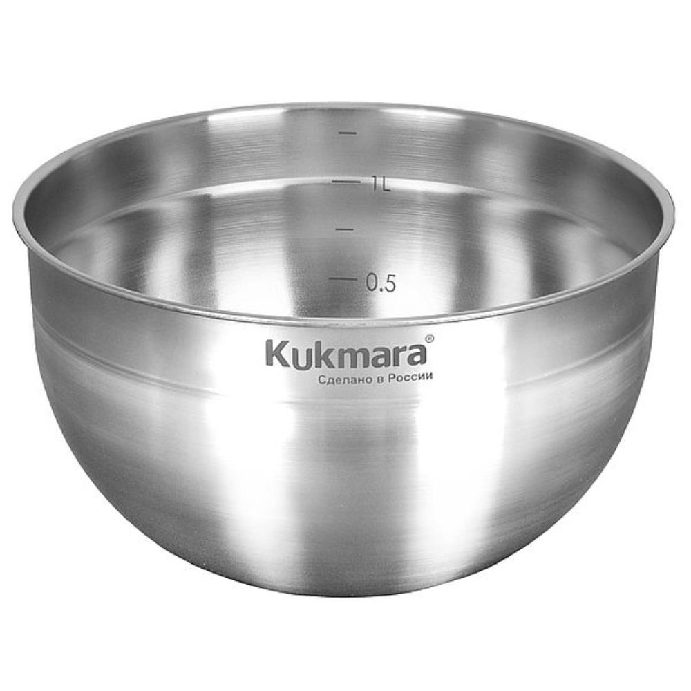 Миска нерж 3,7л 22см ТМ KUKMARA