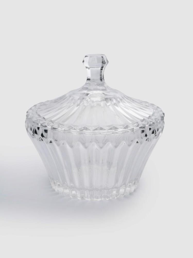 Конфетница, 18 см, с крышкой, стекло Р, Saltaire Конфетница, 18 см, с крышкой, стекло Р, Saltaire