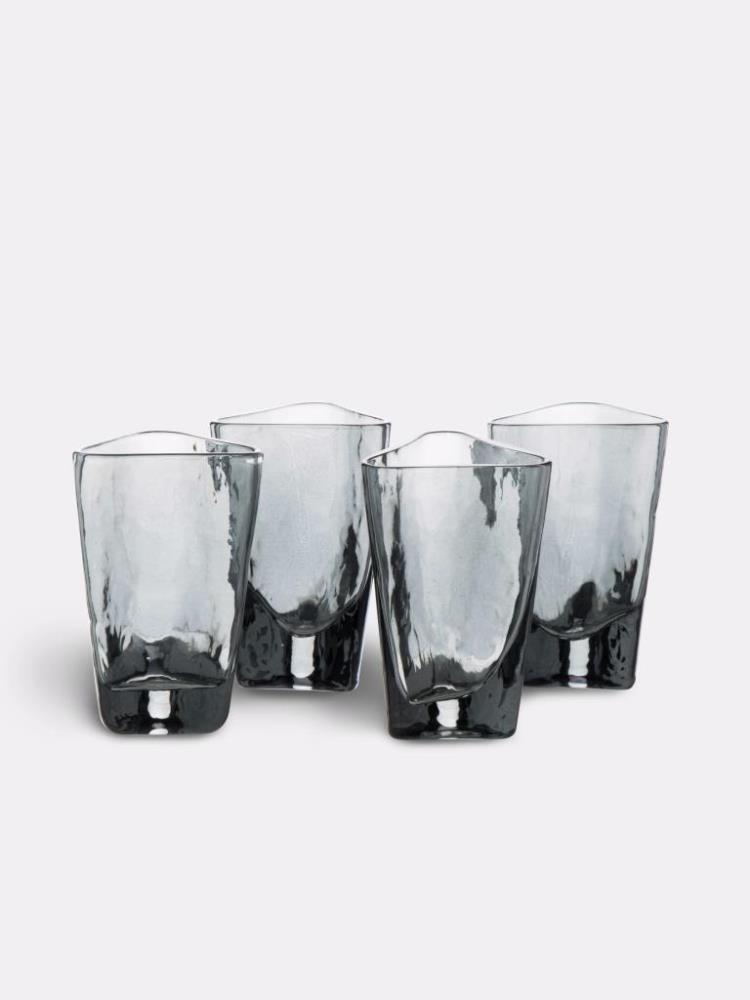 Стопка для водки, 40 мл, 4 шт, стекло, серая, Nocturne Стопка для водки, 40 мл, 4 шт, стекло, серая, Nocturne