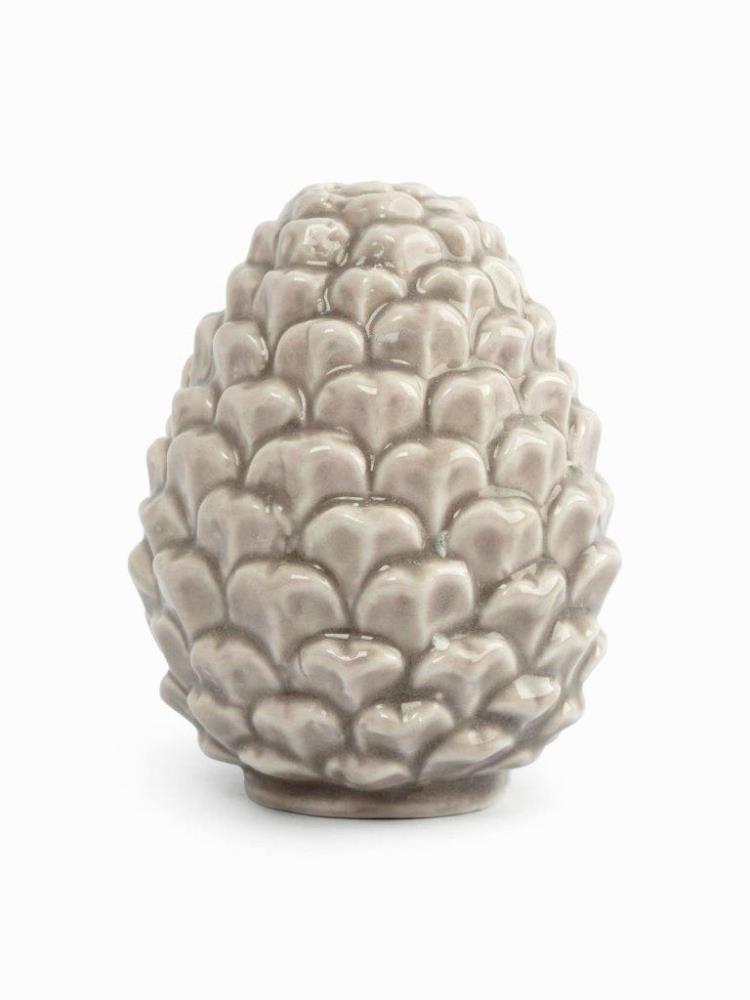 Емкость для соли или перца, 7 см, фарфор P, бежево-молочная, Шишка, Pinecone Емкость для соли или перца, 7 см, фарфор P, бежево-молочная, Шишка, Pinecone