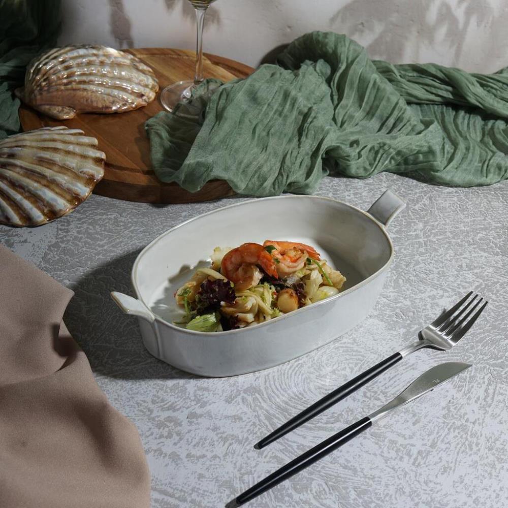 Gray Oval Bucket Блюдо овальное 25,5*13,5 см h5 см 700 мл с ручками Frutti di Mare, керамика P.L. Proff Cuisine Gray Oval Bucket Блюдо овальное 25,5*13,5 см h5 см 700 мл с ручками Frutti di Mare, керамика P.L. Proff Cuisine