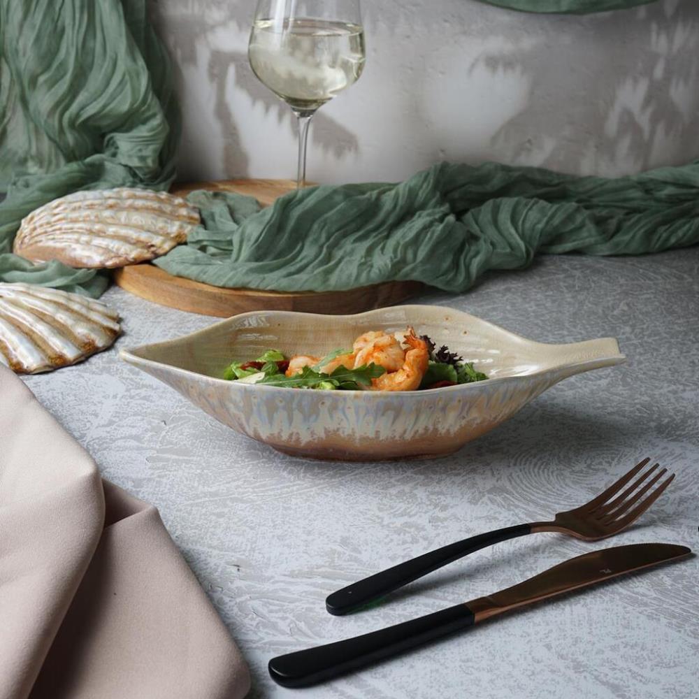 Pearl Leaf Frutti di Mare Блюдо овальное 28,5*10,5 см h6,5 см 350 мл,керамика P.L. Proff Cuisine Pearl Leaf Frutti di Mare Блюдо овальное 28,5*10,5 см h6,5 см 350 мл,керамика P.L. Proff Cuisine