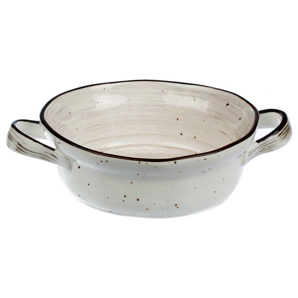 White Fusion Бульонная чаша с ручками 600 мл, h 5,5 см, P.L. Proff Cuisine /2
