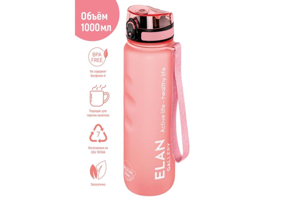Бутылка для воды 1000 мл 7,8*7,8*28,5 см Бутылка для воды 1000 мл 7,8*7,8*28,5 см
