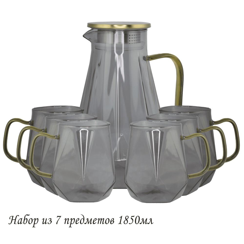 160-263 Набор графин 1850мл и 6 стаканов в под.уп.(х8) 160-263 Набор графин 1850мл и 6 стаканов в под.уп.(х8)
