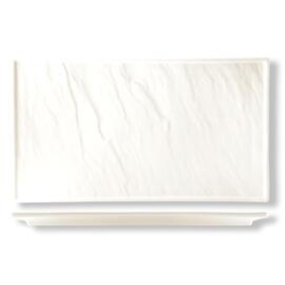 Relief Блюдо прямоугольное 36*25,5 см h2 см белое фарфор P.L. Proff Cuisine Relief Блюдо прямоугольное 36*25,5 см h2 см белое фарфор P.L. Proff Cuisine
