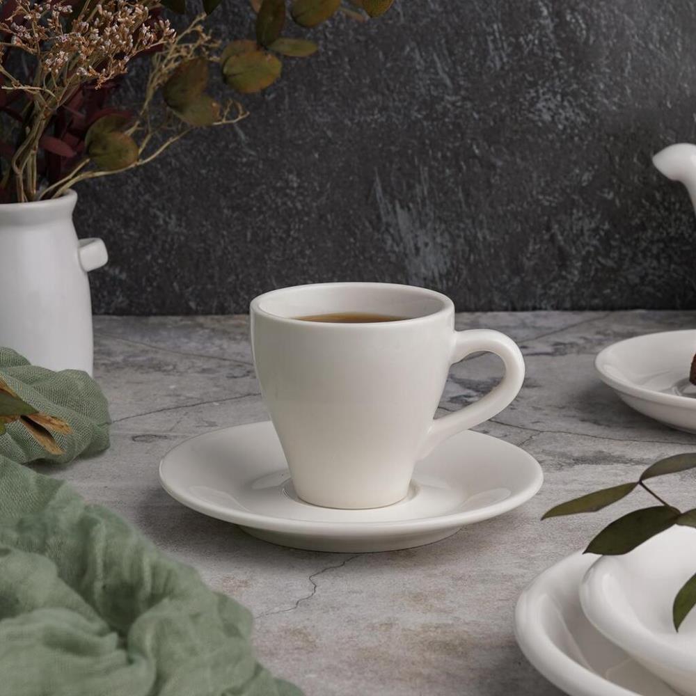 P.L. Proff Cuisine Кофейная пара 70 мл белая d 5,4 см h5,8 см фарфор P.L. Proff Cuisine Кофейная пара 70 мл белая d 5,4 см h5,8 см фарфор
