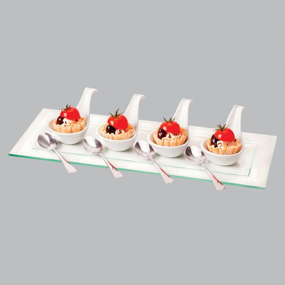 P.L. Proff Cuisine Набор для комплимента 9 предметов (блюдо, емкости с ручкой, ложки) P.L. Proff Cuisine Набор для комплимента 9 предметов (блюдо, емкости с ручкой, ложки)