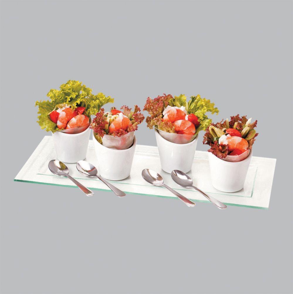 P.L. Proff Cuisine Набор для комплимента 9 предметов (блюдо, емкости, ложки) P.L. Proff Cuisine Набор для комплимента 9 предметов (блюдо, емкости, ложки)