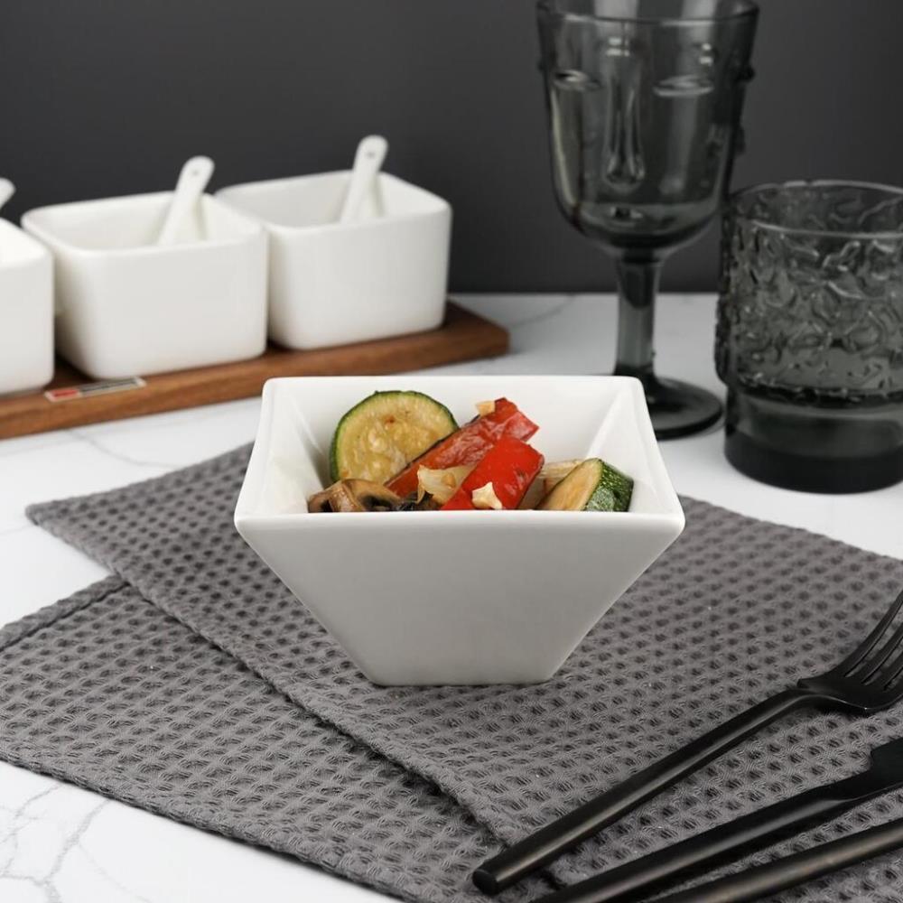 P.L. Proff Cuisine Салатник 325 мл 11,8*11,8 см квадратный белый фарфор P.L. Proff Cuisine Салатник 325 мл 11,8*11,8 см квадратный белый фарфор