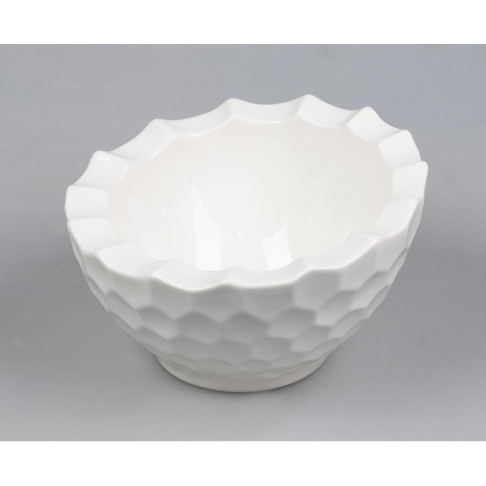 Crush Honeycombs Салатник 700 мл d 20 см h19,5/11,5 см белый фарфор P.L. Proff Cuisine Crush Honeycombs Салатник 700 мл d 20 см h19,5/11,5 см белый фарфор P.L. Proff Cuisine