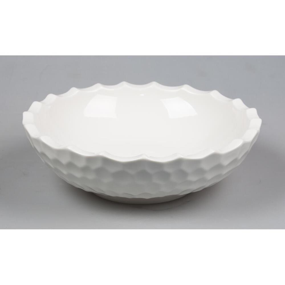 Crush Honeycombs Салатник 1500 мл d 26,5 см h8 см белый фарфор P.L. Proff Cuisine Crush Honeycombs Салатник 1500 мл d 26,5 см h8 см белый фарфор P.L. Proff Cuisine
