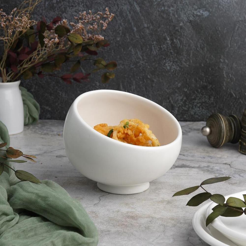P.L. Proff Cuisine Салатник 350 мл d 12 см h10/6 см скошенный белый фарфор P.L. Proff Cuisine Салатник 350 мл d 12 см h10/6 см скошенный белый фарфор