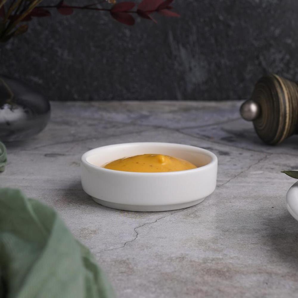P.L. Proff Cuisine Соусник 40 мл d 7,1 см h2 см круглый белый фарфор P.L. Proff Cuisine Соусник 40 мл d 7,1 см h2 см круглый белый фарфор