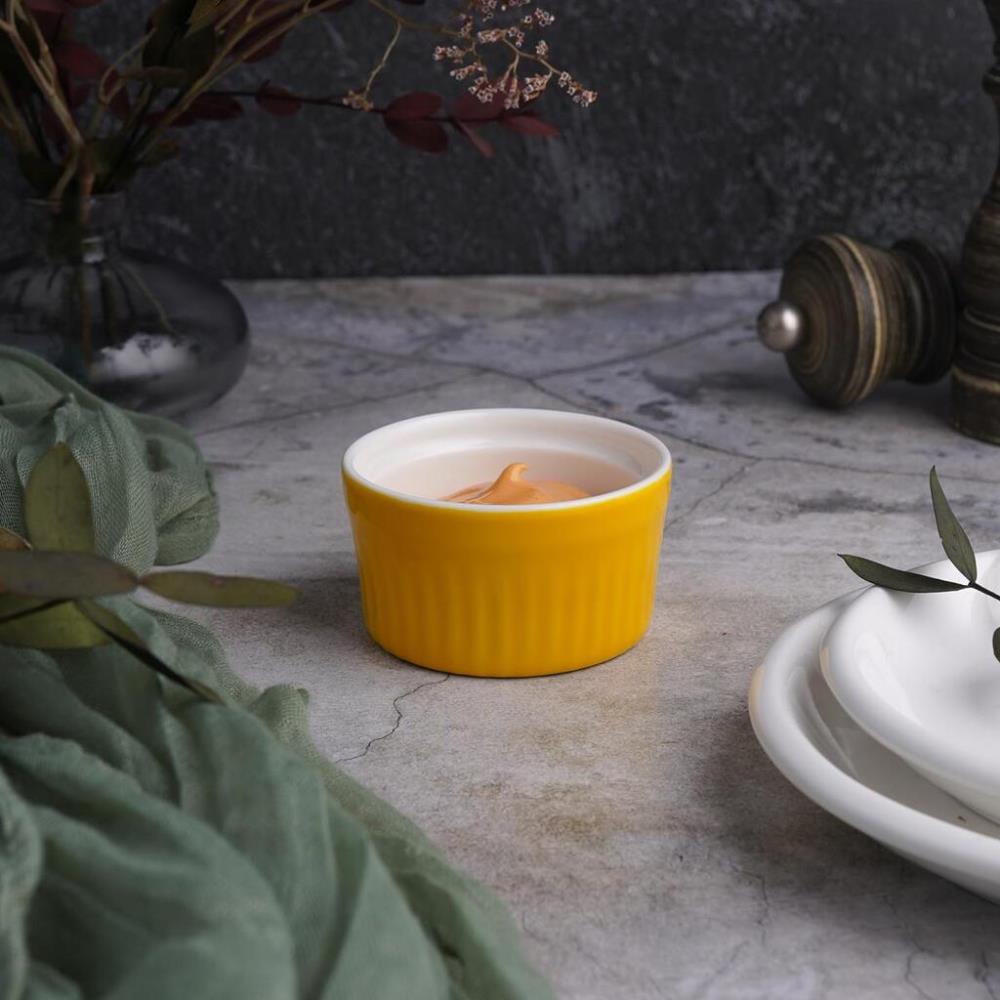 P.L. Proff Cuisine Соусник 80 мл 6,5 см Рамекин круглый желтый фарфор P.L. Proff Cuisine Соусник 80 мл 6,5 см Рамекин круглый желтый фарфор