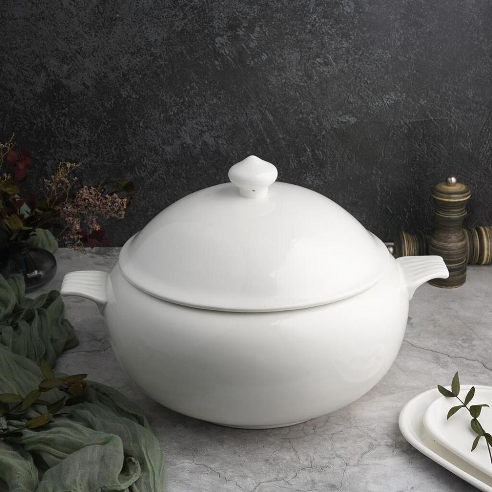 Proff Cuisine Супница 7 л d 25,5 см h25 см белая фарфор P.L. Proff Cuisine Супница 7 л d 25,5 см h25 см белая фарфор P.L.
