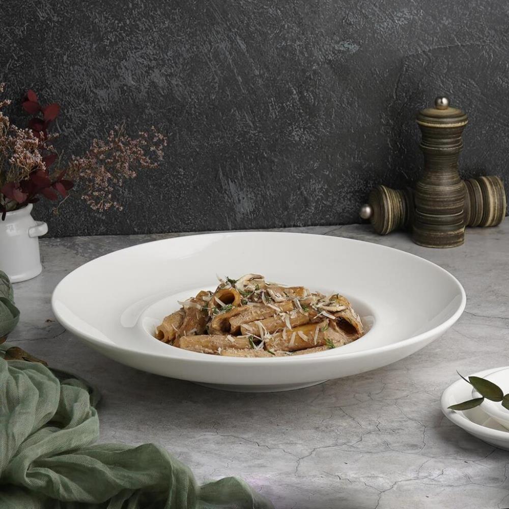 P.L. Proff Cuisine Тарелка глубокая 400 мл d 31 см h6 см для пасты, для супа, салата белая фарфор P.L. Proff Cuisine Тарелка глубокая 400 мл d 31 см h6 см для пасты, для супа, салата белая фарфор