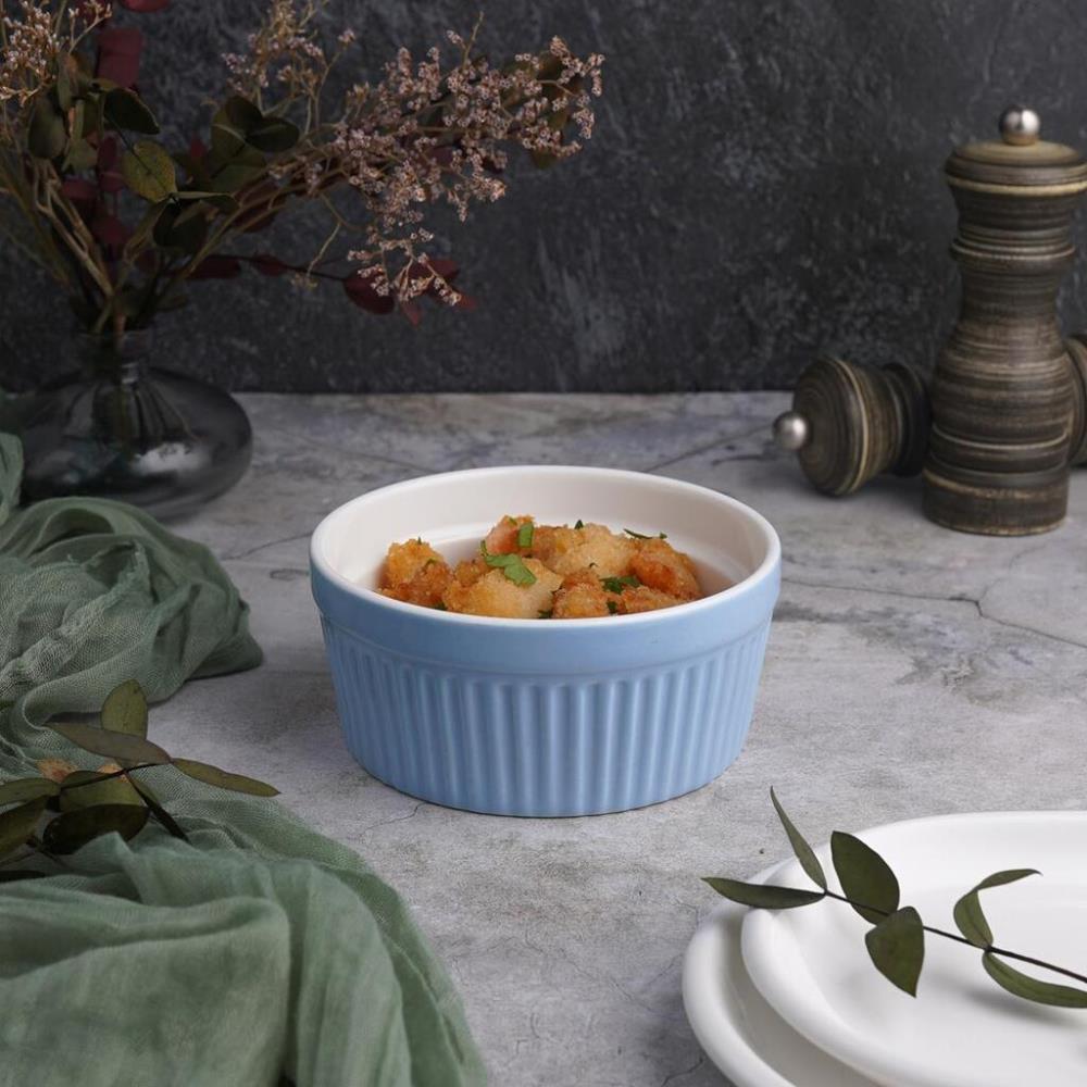 P.L. Proff Cuisine Салатник соусник для подачи 400 мл d 12 см h5,5 см круглый голубой Рамекин фарфор P.L. Proff Cuisine Салатник соусник для подачи 400 мл d 12 см h5,5 см круглый голубой Рамекин фарфор