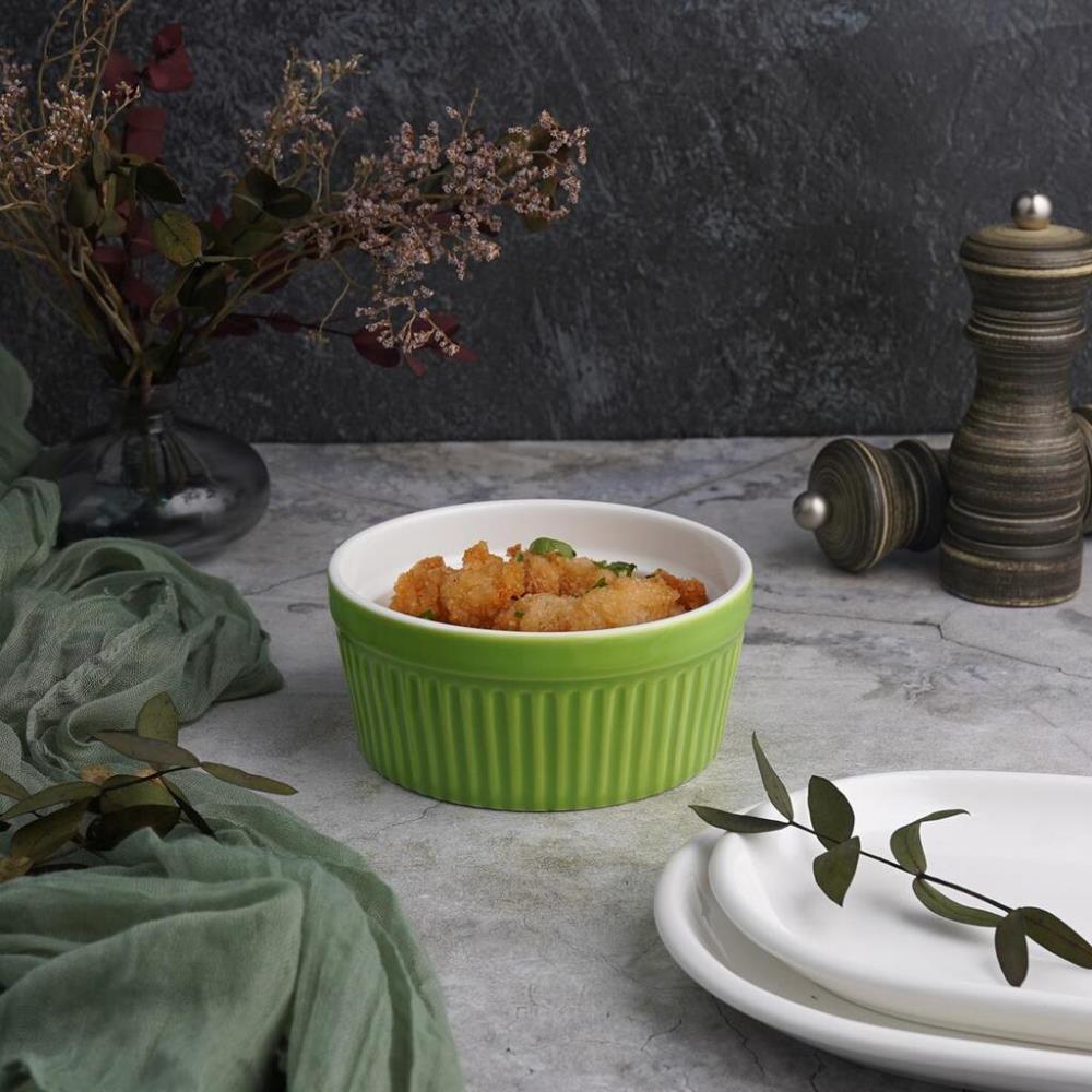 P.L. Proff Cuisine Салатник соусник для подачи 400 мл d 12 см h5,5 см круглый зеленый Рамекин фарфор P.L. Proff Cuisine Салатник соусник для подачи 400 мл d 12 см h5,5 см круглый зеленый Рамекин фарфор