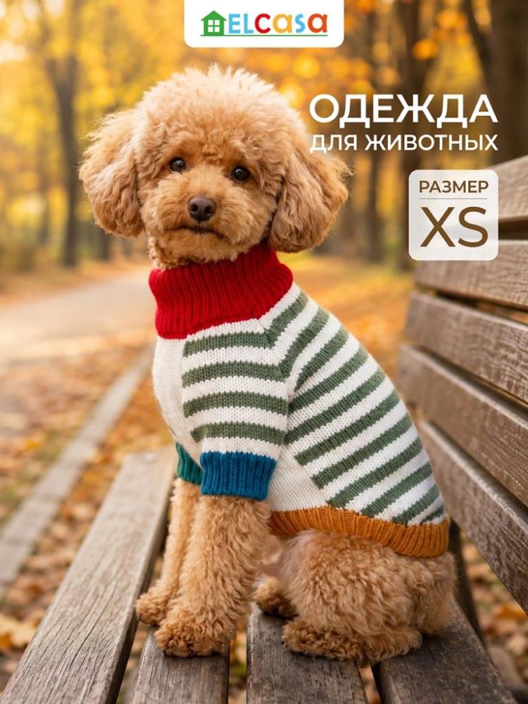 Одежда для животных-свитер XS, молочно-зеленый Одежда для животных-свитер XS, молочно-зеленый