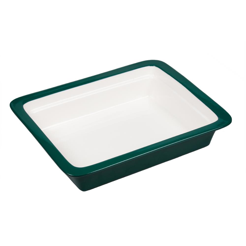 P.L. Proff Cuisine Гастроемкость 1/2 h65 мм фарфор 325*265*65 мм 4 л зеленая/белая P.L. Proff Cuisine Гастроемкость 1/2 h65 мм фарфор 325*265*65 мм 4 л зеленая/белая