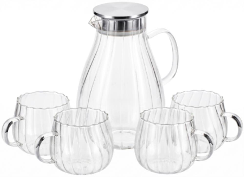 64-0501 Набор кувшин 1,7 л и 4 кружки 350 мл 64-0501 Набор кувшин 1,7 л и 4 кружки 350 мл