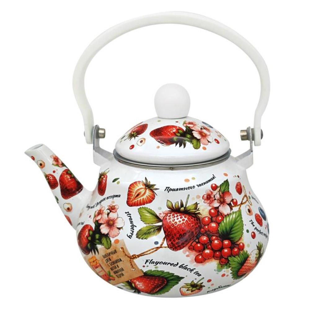 Чайник эмал 1,5л Ягодный микс TM Appetite Чайник эмал 1,5л Ягодный микс TM Appetite