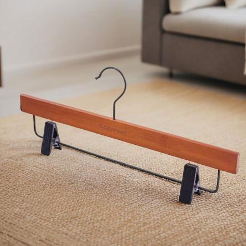 BAMBOO SLIM Набор вешалок для брюк/юбок черные 35.5см 3шт BAMBOO SLIM Набор вешалок для брюк/юбок черные 35.5см 3шт