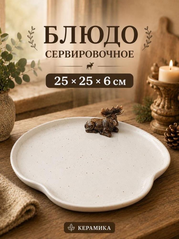 Блюдо сервировочное 25*25*6 см Блюдо сервировочное 25*25*6 см