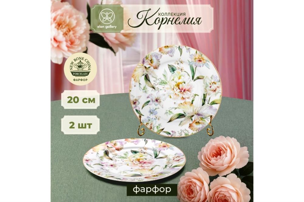 Набор тарелок для закуски 2 пр. 20,5*20,5*1,5 см Набор тарелок для закуски 2 пр. 20,5*20,5*1,5 см