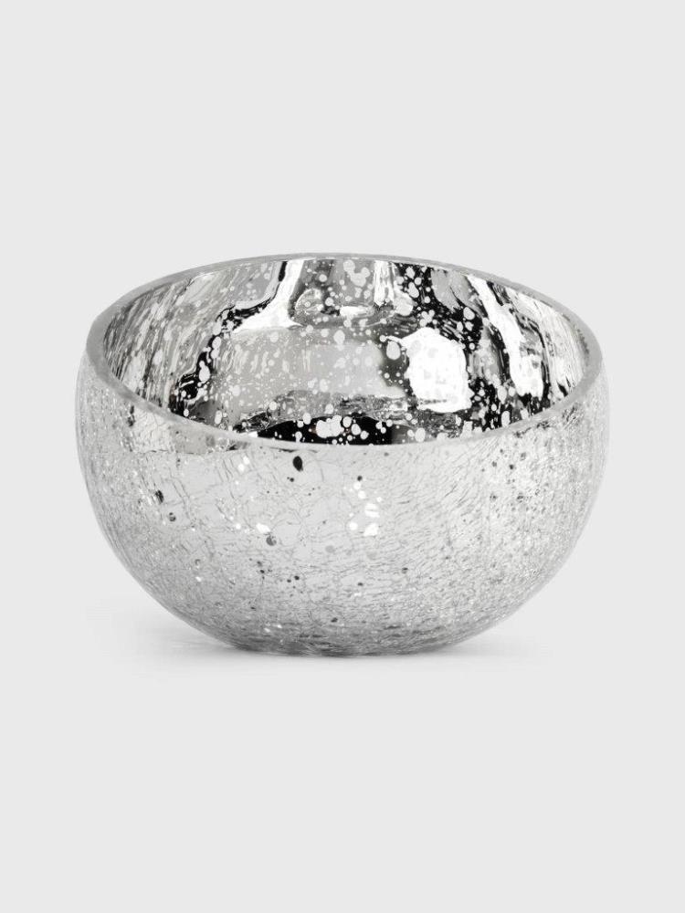 Конфетница, 15х12 см, стекло, серебристая, Кракелюр, Craquelure Конфетница, 15х12 см, стекло, серебристая, Кракелюр, Craquelure
