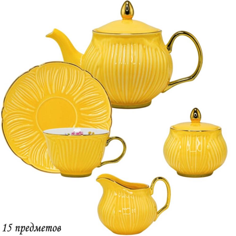 109-114 Чайный сервиз 15пр. 250 мл в под.уп.(х3)Фарфор 109-114 Чайный сервиз 15пр. 250 мл в под.уп.(х3)Фарфор
