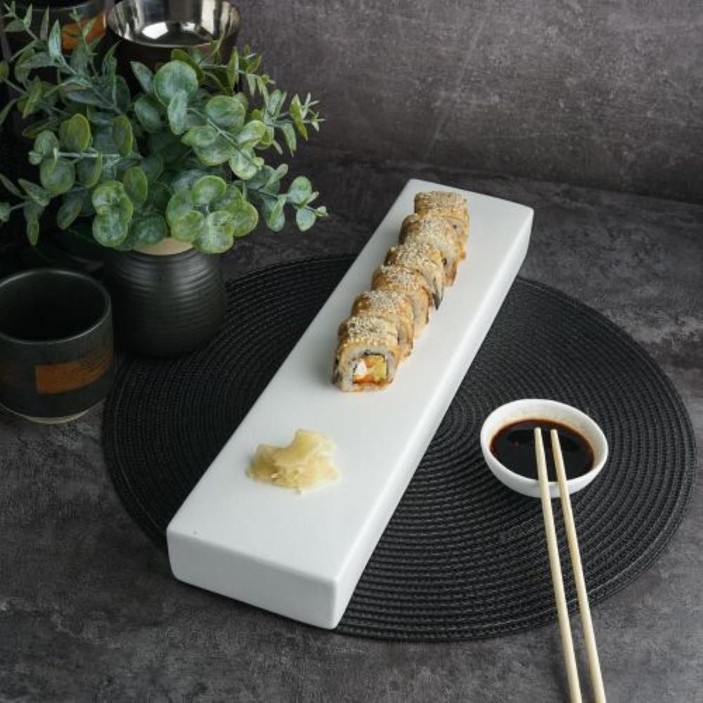 White Matt Panasia Блюдо 33*10*4см,фарфор, P.L. - Proff Cuisine White Matt Panasia Блюдо 33*10*4см,фарфор, P.L. - Proff Cuisine