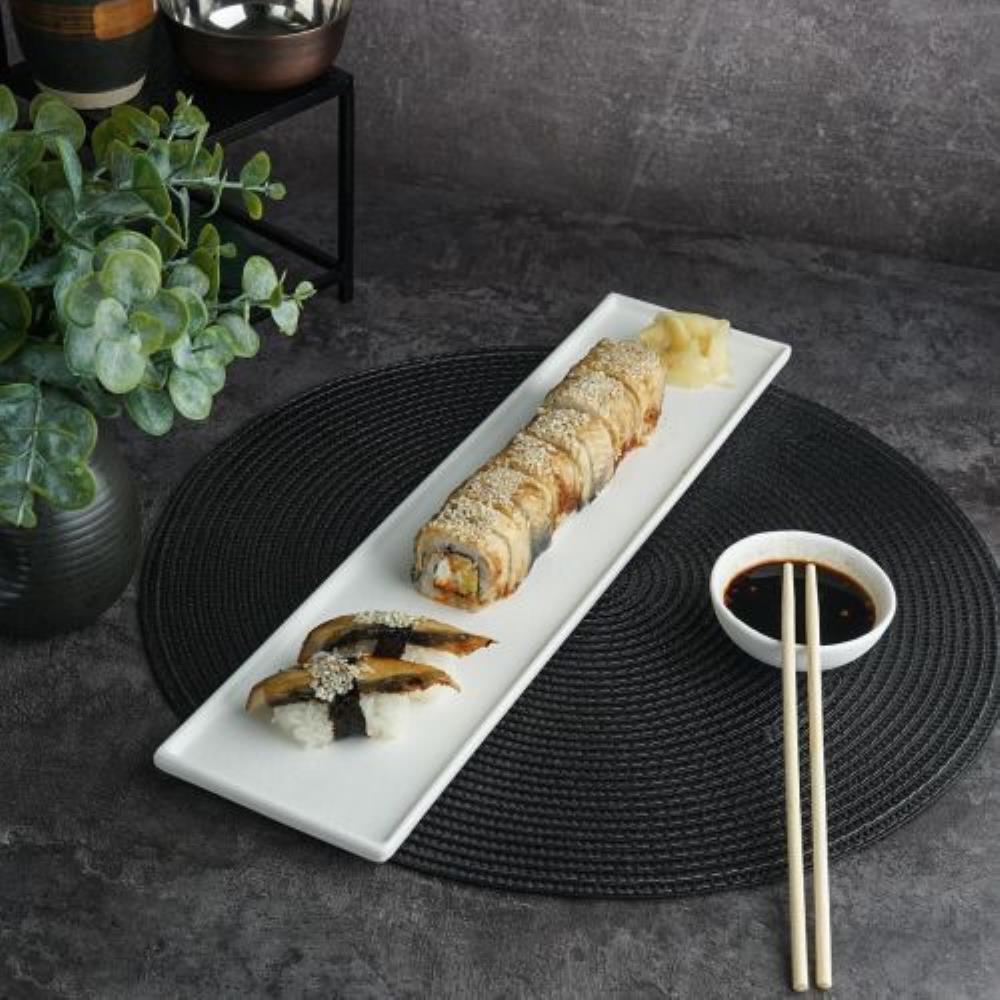 White Matt Panasia Блюдо 40*10*1,5см,фарфор, P.L. - Proff Cuisine White Matt Panasia Блюдо 40*10*1,5см,фарфор, P.L. - Proff Cuisine