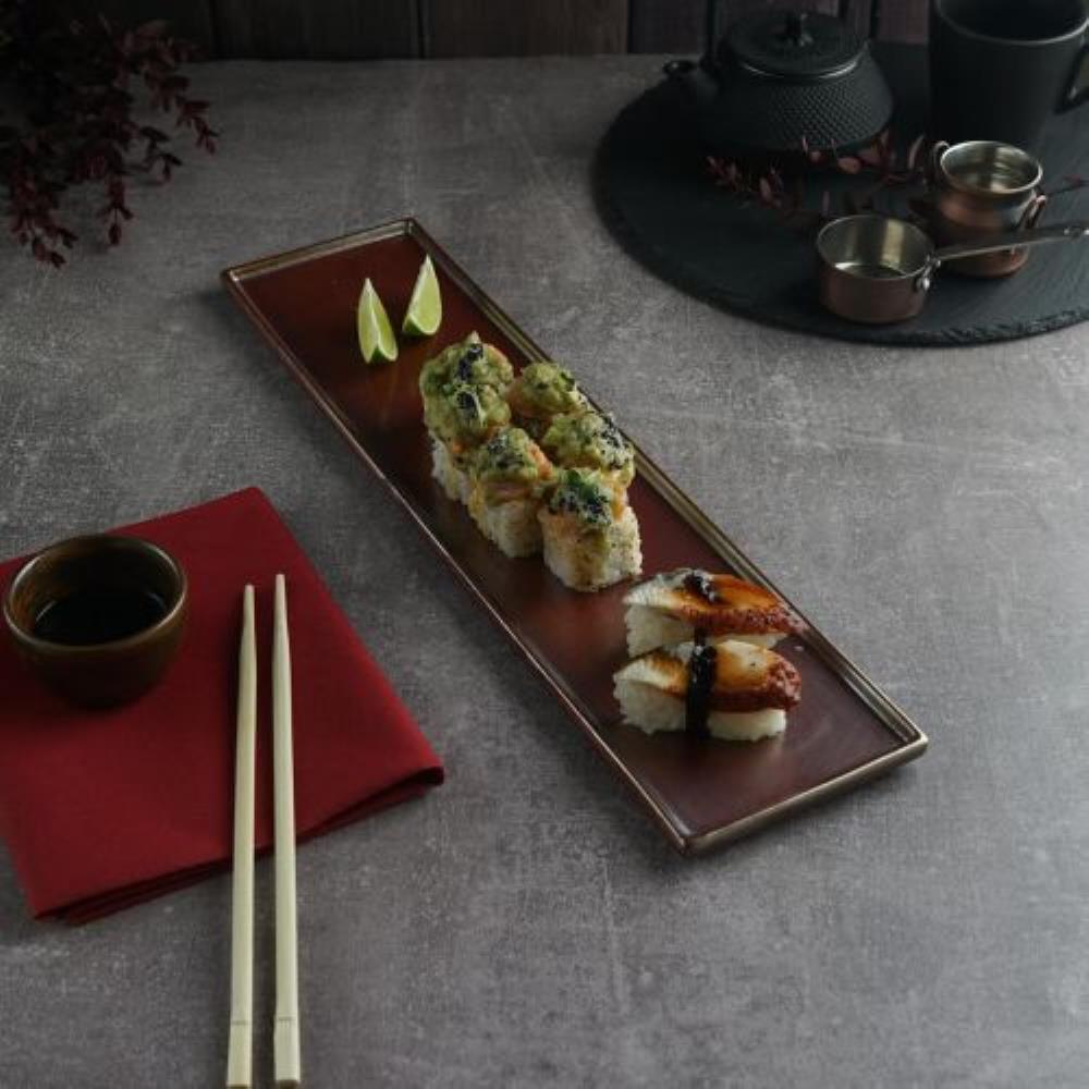 Antic Copper Panasia Блюдо 40*10*1,5см,фарфор, P.L. - Proff Cuisine Antic Copper Panasia Блюдо 40*10*1,5см,фарфор, P.L. - Proff Cuisine