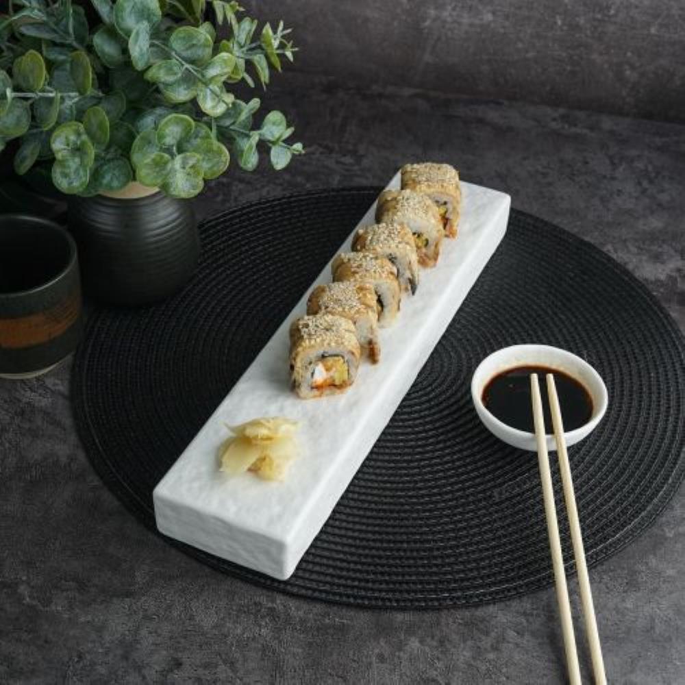 White Matt Panasia Блюдо прямоугольное 34 см, P.L. - Proff Cuisine White Matt Panasia Блюдо прямоугольное 34 см, P.L. - Proff Cuisine